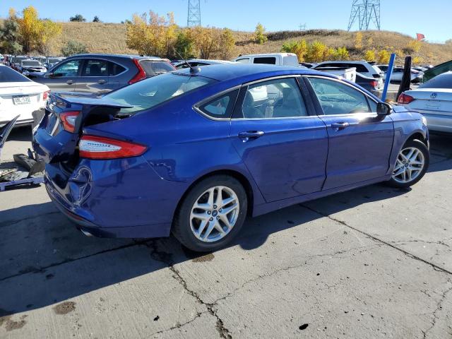 3FA6P0H71DR113135 - 2013 FORD FUSION SE BLUE photo 3