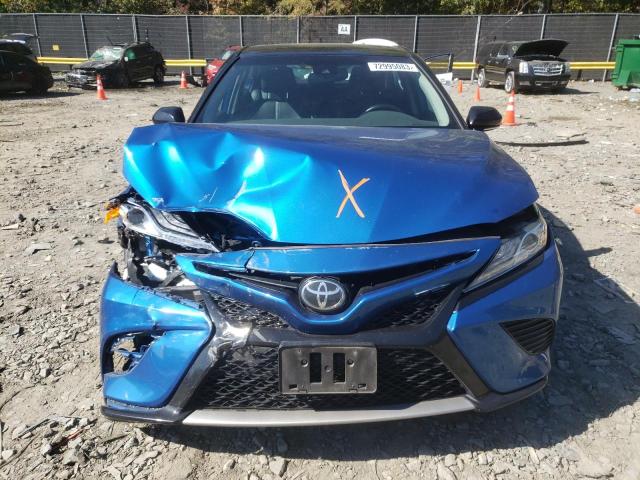 4T1K61AKXLU340486 - 2020 TOYOTA CAMRY XSE BLUE photo 5