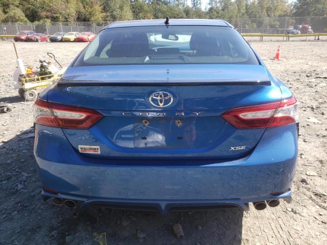 4T1K61AKXLU340486 - 2020 TOYOTA CAMRY XSE BLUE photo 6