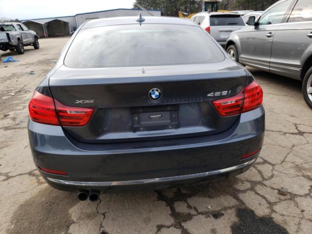 WBA4A7C5XFD415274 - 2015 BMW 428 XI GRAN COUPE GRAY photo 6