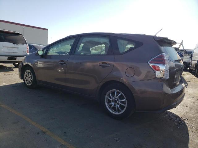 JTDZN3EU3FJ034362 - 2015 TOYOTA PRIUS V BROWN photo 2