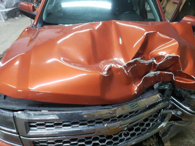 1GCVKREH6FZ205782 - 2015 CHEVROLET SILV1500 4 K1500 LT ORANGE photo 11