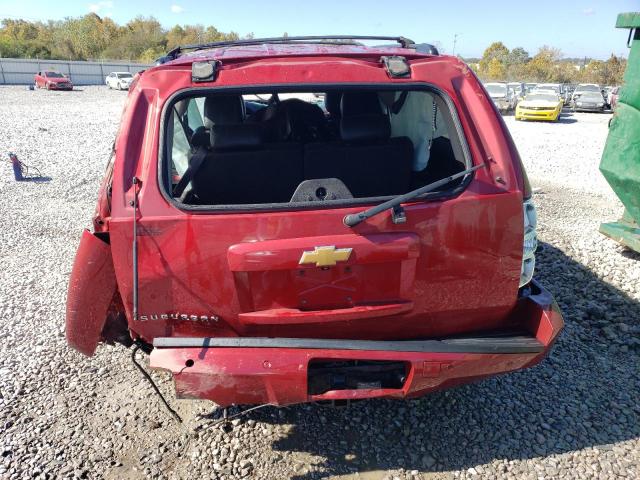 1GNSCJE0XER208749 - 2014 CHEVROLET SUBURBAN C1500 LT RED photo 6