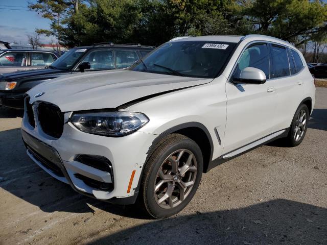 5UXTY3C02M9E16749 - 2021 BMW X3 SDRIVE30I WHITE photo 1