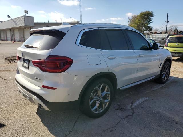 5UXTY3C02M9E16749 - 2021 BMW X3 SDRIVE30I WHITE photo 3