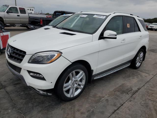 4JGDA5HB3FA517826 - 2015 MERCEDES-BENZ ML 350 4MATIC WHITE photo 1