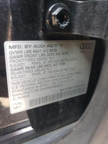 WA1VABF77KD000151 - 2019 AUDI Q7 PRESTIGE GRAY photo 12