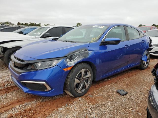 19XFC2F66LE000640 - 2020 HONDA CIVIC LX BLUE photo 1