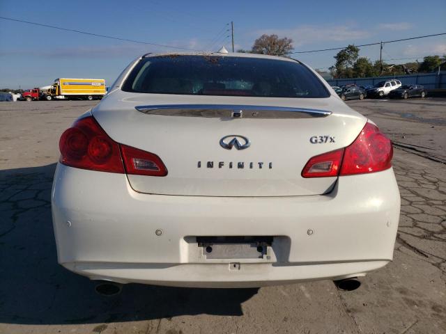 JN1CV6ARXDM356259 - 2013 INFINITI G37 WHITE photo 6