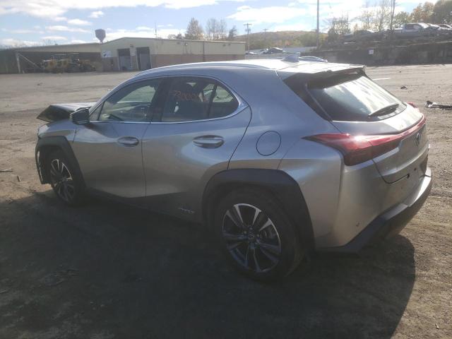 JTHP9JBH9M2038073 - 2021 LEXUS UX 250H GRAY photo 2