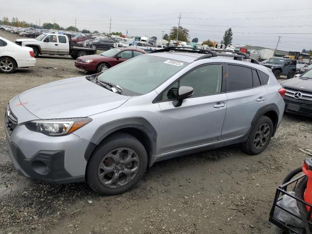 JF2GTHRC6NH253559 - 2022 SUBARU CROSSTREK SPORT SILVER photo 1