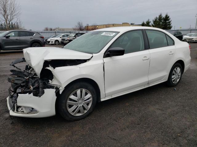 3VW2K7AJ3DM381801 - 2013 VOLKSWAGEN JETTA BASE WHITE photo 1