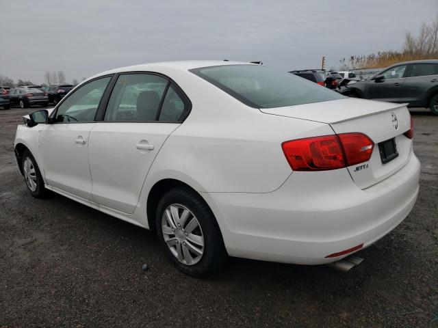 3VW2K7AJ3DM381801 - 2013 VOLKSWAGEN JETTA BASE WHITE photo 2