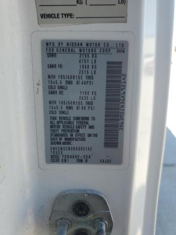 3N63M0ZN3GK692142 - 2016 CHEVROLET CITY EXPRE LT WHITE photo 13