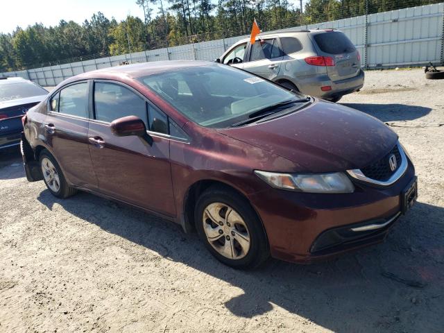 19XFB2F57FE111129 - 2015 HONDA CIVIC LX MAROON photo 4