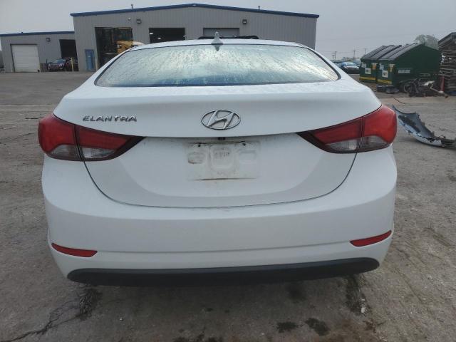 5NPDH4AE6FH629768 - 2015 HYUNDAI ELANTRA SE WHITE photo 6