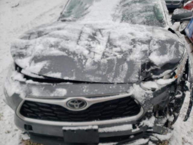 5TDGZRAH9LS505503 - 2020 TOYOTA HIGHLANDER XLE GRAY photo 12