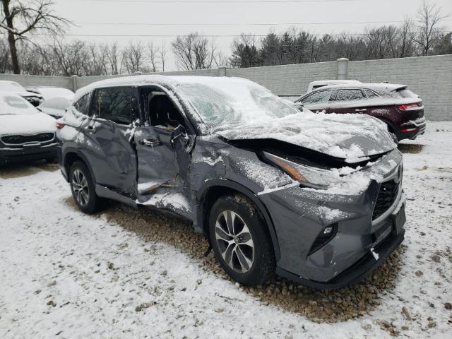 5TDGZRAH9LS505503 - 2020 TOYOTA HIGHLANDER XLE GRAY photo 4