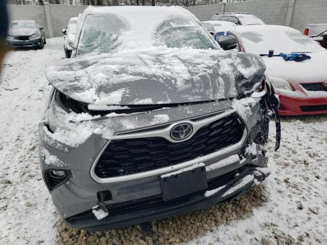 5TDGZRAH9LS505503 - 2020 TOYOTA HIGHLANDER XLE GRAY photo 5