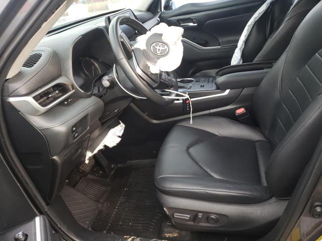 5TDGZRAH9LS505503 - 2020 TOYOTA HIGHLANDER XLE GRAY photo 7
