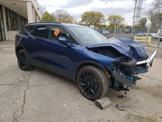 3GNKBJRS3NS141357 - 2022 CHEVROLET BLAZER 3LT BLUE photo 4