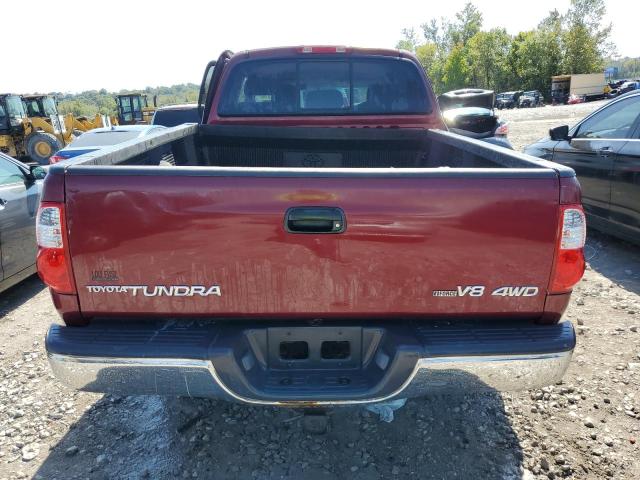 5TBBT44185S471935 - 2005 TOYOTA TUNDRA ACCESS CAB SR5 BURGUNDY photo 6