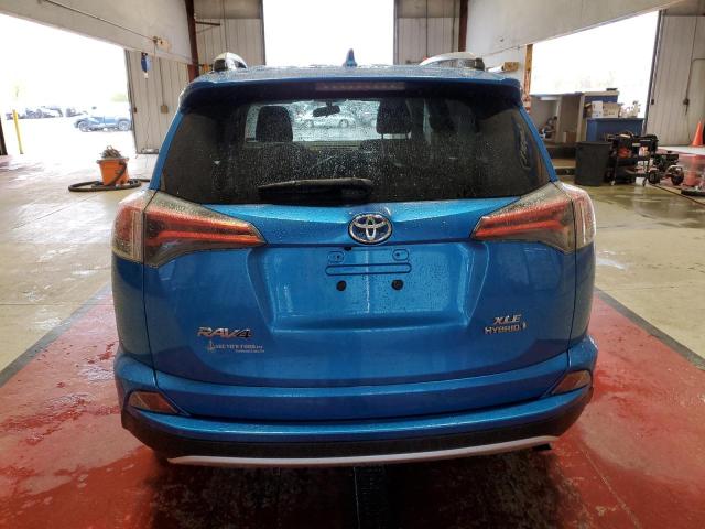 JTMRJREV3GD027547 - 2016 TOYOTA RAV4 HV XLE BLUE photo 6