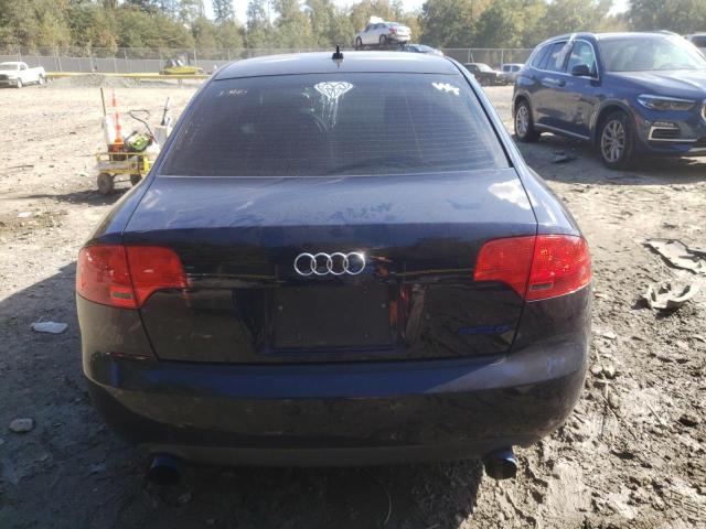 WAUAF78E17A036891 - 2007 AUDI A4 2 BLUE photo 6