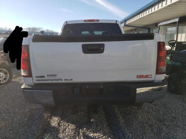 3GTP1VE07BG291466 - 2011 GMC SIERRA C1500 SLE WHITE photo 6