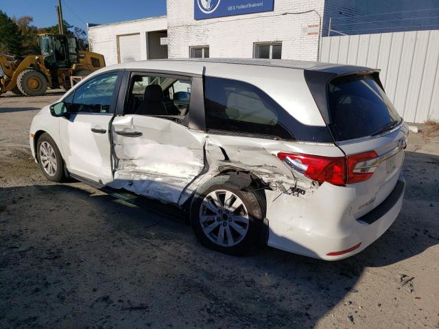 5FNRL6H27LB045952 - 2020 HONDA ODYSSEY LX WHITE photo 2