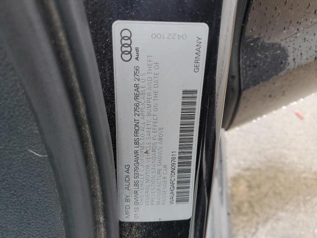 WAUHGAFC1DN097611 - 2013 AUDI A6 PRESTIGE შავი ფოტო 12