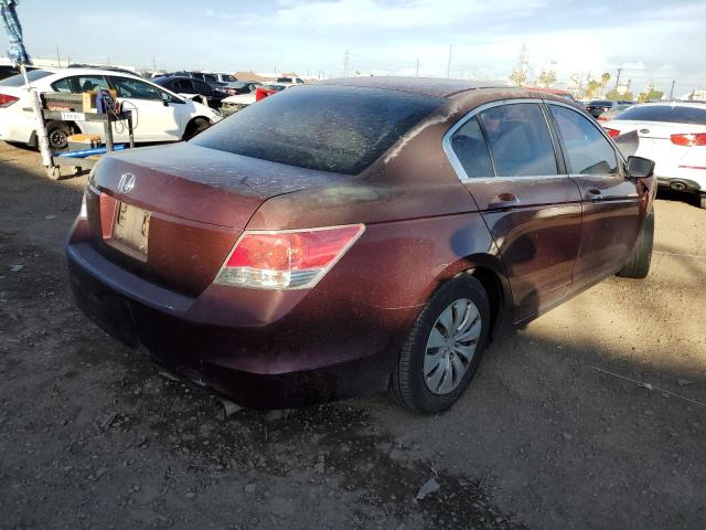 1HGCP2F30AA042669 - 2010 HONDA ACCORD LX RED photo 3