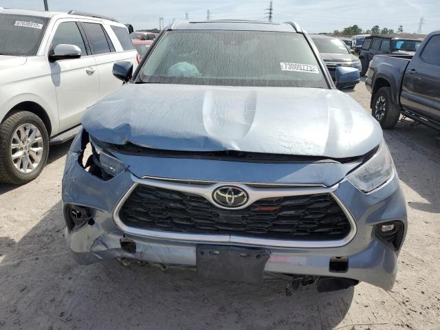 5TDGZRAH9MS081158 - 2021 TOYOTA HIGHLANDER XLE BLUE photo 5