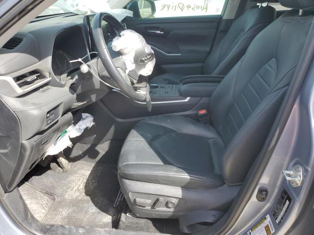 5TDGZRAH9MS081158 - 2021 TOYOTA HIGHLANDER XLE BLUE photo 7