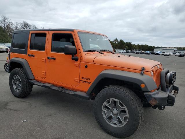 1C4BJWDG7DL522421 - 2013 JEEP WRANGLER U SPORT ORANGE photo 4