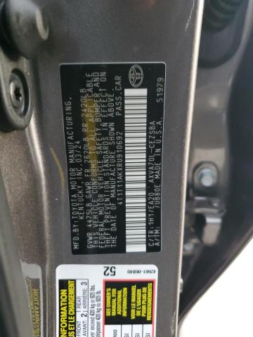 4T1T11AKXRU910692 - 2024 TOYOTA CAMRY SE NIGHT SHADE GRAY photo 13