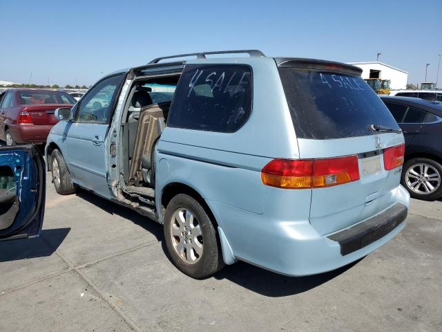 5FNRL189X3B053298 - 2003 HONDA ODYSSEY EXL BLUE photo 2