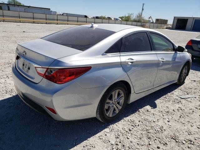 5NPEB4AC6EH827298 - 2014 HYUNDAI SONATA GLS SILVER photo 3