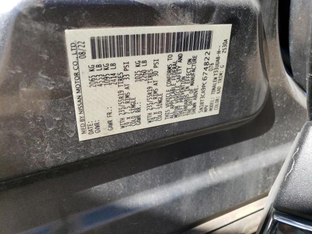 5N1BT3CA9PC674822 - 2023 NISSAN ROGUE SL GRAY photo 14