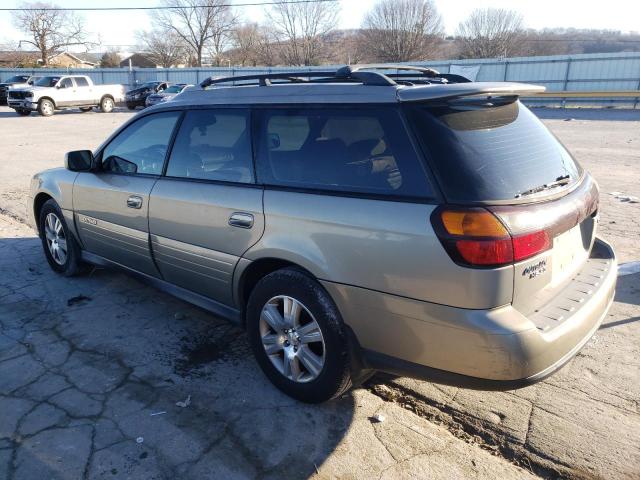 4S3BH815447626710 - 2004 SUBARU LEGACY OUTBACK H6 3.0 SPECIAL GOLD photo 2