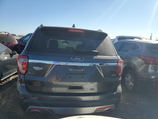 1FM5K8D88HGC61695 - 2017 FORD EXPLORER XLT GRAY photo 6