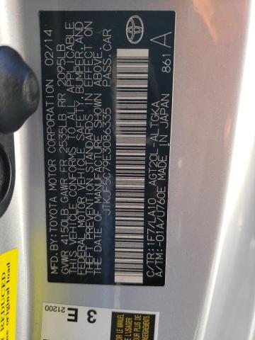 JTKJF5C79E3086335 - 2014 TOYOTA SCION TC 银色 照片 12