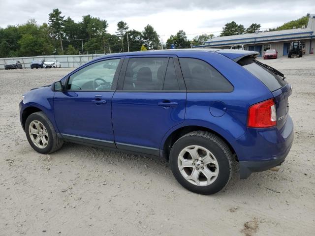 2FMDK4JC8DBB62244 - 2013 FORD EDGE SEL BLUE photo 2