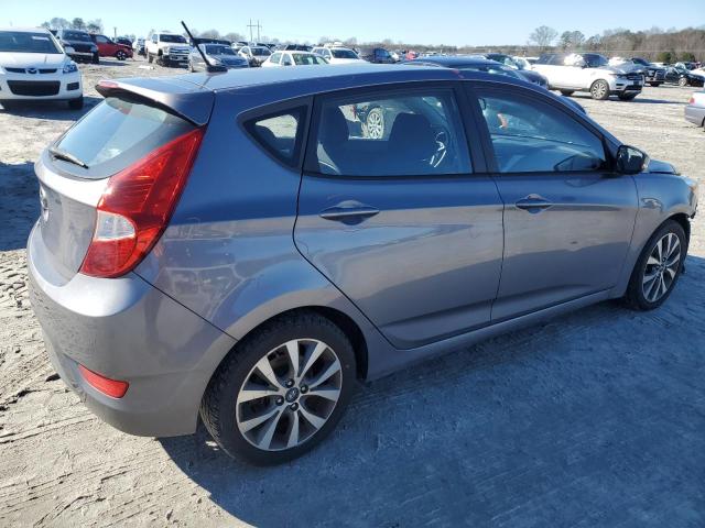 KMHCU5AE4GU240045 - 2016 HYUNDAI ACCENT SPORT GRAY photo 3