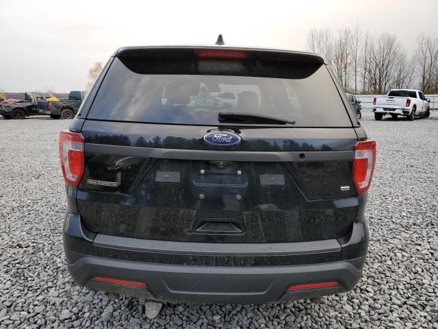 1FM5K8AR0JGB59195 - 2018 FORD EXPLORER POLICE INTERCEPTOR შავი ფოტო 6