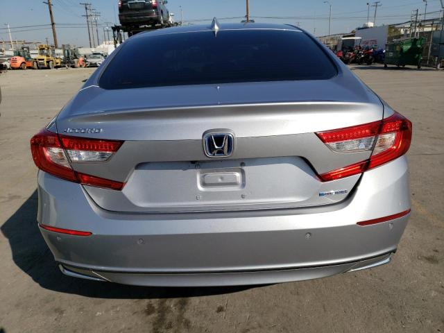 1HGCV3F50MA017577 - 2021 HONDA ACCORD HYBRID EXL SILVER photo 6