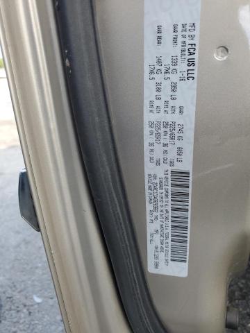 2C4RC1CG4GR283662 - 2016 CHRYSLER TOWN & COU TOURING L GOLD photo 13