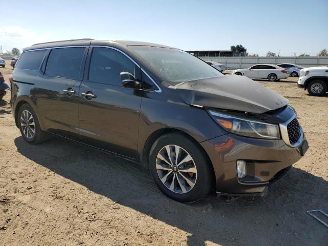 KNDMC5C17F6080204 - 2015 KIA SEDONA EX BROWN photo 4