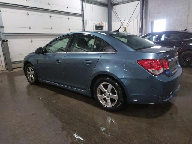 1G1PF5SC4C7353282 - 2012 CHEVROLET CRUZE LT BLUE photo 2