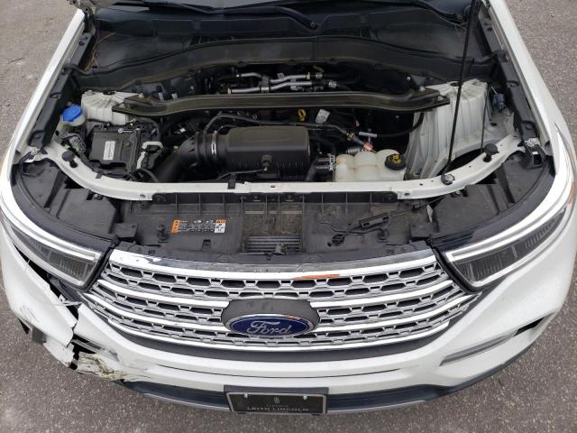 1FMSK7FH2MGA55793 - 2021 FORD EXPLORER LIMITED WHITE photo 12